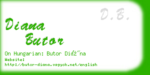 diana butor business card